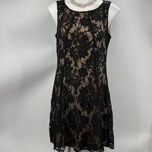 Apt 9 black lace size 12 new sleeveless dress
